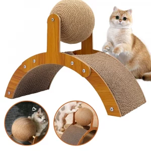 Cat Grinding Paw Toy 2In1