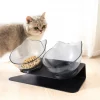 15° tilted cat drinking water feeding bowl