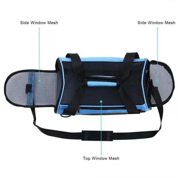 Pet Portable Foldable Four Sided Breathable Mesh Pet Bag