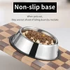 Pet Dog Cat Stainless Steel Bowl