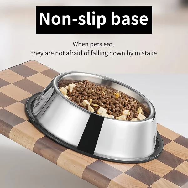 Pet Dog Cat Stainless Steel Bowl