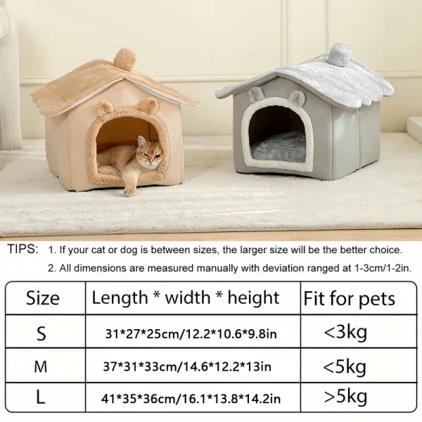 Foldable Pet House Removable and Washable