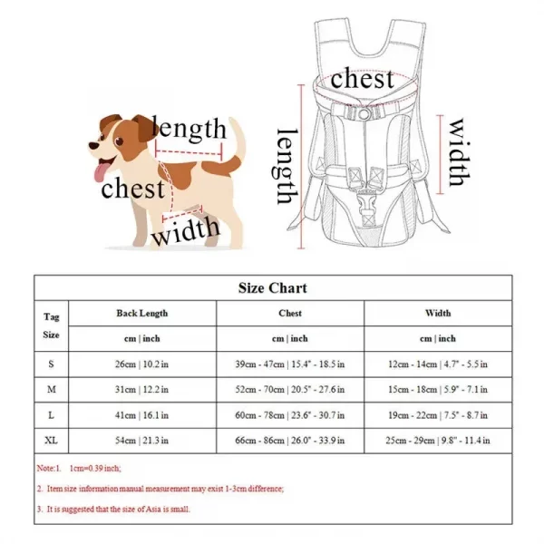 Pet Carrier Backpack for Dogs
