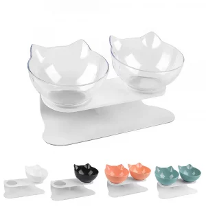 Non-Slip Cat Single Double Pet Bowls With Stand