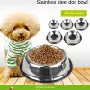 Pet Dog Cat Stainless Steel Bowl