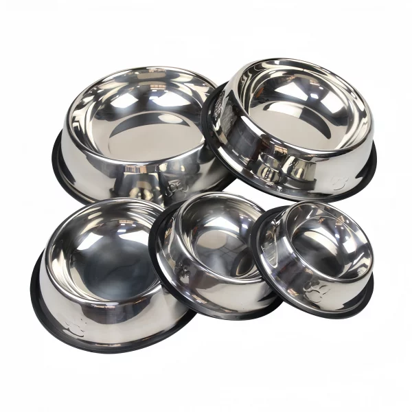 Pet Dog Cat Stainless Steel Bowl