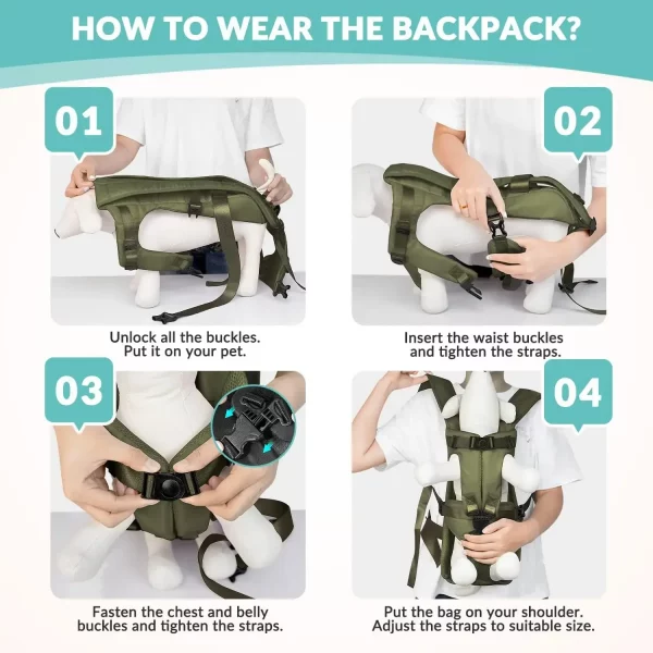 Pet Carrier Backpack for Dogs