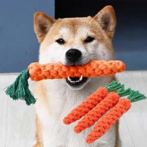 1Pcs Carrot Dog Bite Rope